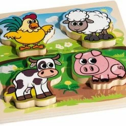 Eichhorn Puslespill Med Stoff, 5 Biter