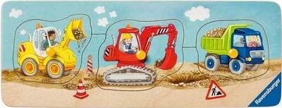 Ravensburger Knottpuslespill Byggearbeidskjøretøy 3 Brikker 3 Ravensburger Knottpuslespill Byggearbeidskjøretøy 3 Brikker