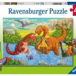 Ravensburger Puslespill Lekende Dinosaurer 2x24 Biter