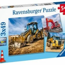 Ravensburger Puslespill Store Maskiner 3x49 Biter