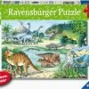 Ravensburger Puslespill Dinosaurer På Land Og I Vann, 2x24 Brikker