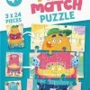 Ravensburger Puslespill Mix & Match: Monster 3x24p -jollyroom Salg 10105135 2158 1