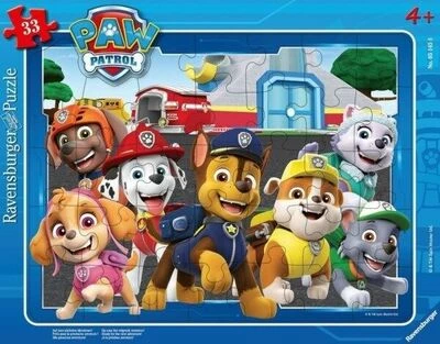 Ravensburger Rammepuslespill Paw Patrol Movie, 33 Brikker 3 Ravensburger Rammepuslespill Paw Patrol Movie, 33 Brikker