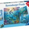 Ravensburger Puslespill Havsliv 3x49 Biter