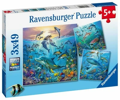 Ravensburger Puslespill Havsliv 3x49 Biter 3 Ravensburger Puslespill Havsliv 3x49 Biter