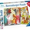 Ravensburger Puslespill Dyremoro, 3x49 Brikker