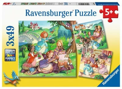 Ravensburger Puslespill Prinsesser 3x49 Brikker 3 Ravensburger Puslespill Prinsesser 3x49 Brikker