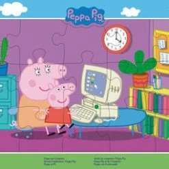 Ravensburger Puslespill Peppa Gris Foran PC-en, 15 Brikker