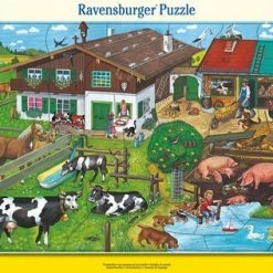 Ravensburger Rammepuslespill Dyrefamilier, 33 Brikker