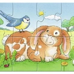 Ravensburger Puslespill Søte Dyr 2, 4, 6 & 8 Biter -jollyroom Salg 10106951 2158 4b