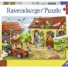 Ravensburger Puslespill Gårdsarbeid 2x12 Biter -jollyroom Salg 10107560 2158 1