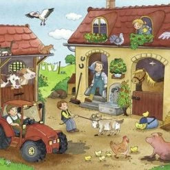 Ravensburger Puslespill Gårdsarbeid 2x12 Biter -jollyroom Salg 10107560 2158 2