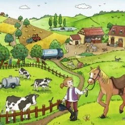 Ravensburger Puslespill Gårdsarbeid 2x12 Biter -jollyroom Salg 10107560 2158 4