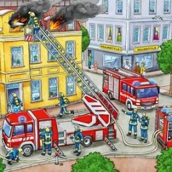 Ravensburger Puslespill Blålys På Vei 2x12 Brikker -jollyroom Salg 10107578 2158 4b