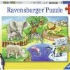 Ravensburger Puslespill Dyr På Zoo 2x12 Biter