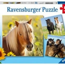 Ravensburger Puslespill Søte Ponnyer 3x49 Biter