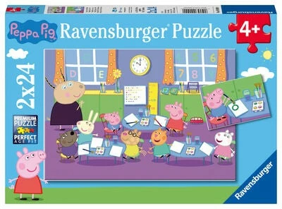 Ravensburger Puslespill Peppa Gris, 2X24 Brikker 3 Ravensburger Puslespill Peppa Gris, 2X24 Brikker
