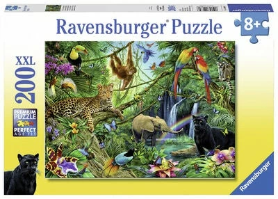 Ravensburger Puslespill Jungeldyr 200 Brikker 4 Ravensburger Puslespill Jungeldyr 200 Brikker - Bilde 2