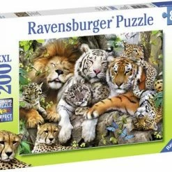 Ravensburger Puslespill Store Katter Hviler 200 Brikker
