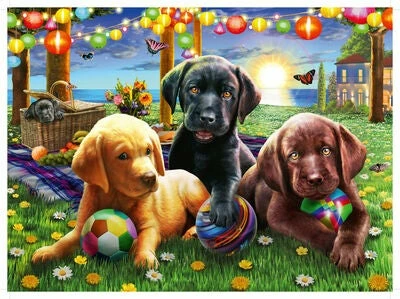 Ravensburger Puslespill Valp På Piknik 100 Brikker 4 Ravensburger Puslespill Valp På Piknik 100 Brikker - Bilde 2