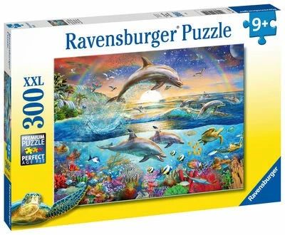 Ravensburger Puslespill Delfinparadis 300 Biter 3 Ravensburger Puslespill Delfinparadis 300 Biter