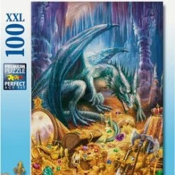 Ravensburger Puslespill Dragens Skatt, 100 Brikker