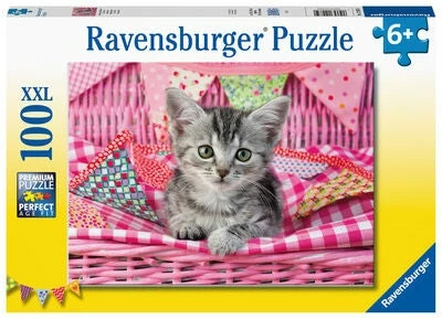 Ravensburger Puslespill Søt Kattunge, 100 Biter 3 Ravensburger Puslespill Søt Kattunge, 100 Biter