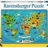 Ravensburger Puslespill Dyr Verdenskart 150 Biter