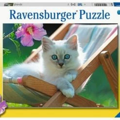 Ravensburger Puslespill Kattunge I Solstol 200 Biter