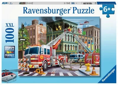 Ravensburger Puslespill Brannbil 100 Biter 3 Ravensburger Puslespill Brannbil 100 Biter