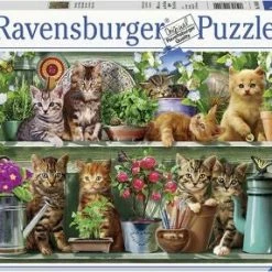 Ravensburger Puslespill Katt På Hylla 500 Brikker