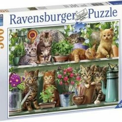 Ravensburger Puslespill Katt På Hylla 500 Brikker -jollyroom Salg 10214824 2158 4a