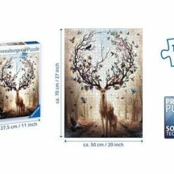 Ravensburger Fantasy Deer Puslespill 1000 Brikker 9 Ravensburger Fantasy Deer Puslespill 1000 Brikker -jollyroom Salg 10215018 2158 4b