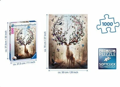 Ravensburger Fantasy Deer Puslespill 1000 Brikker 6 Ravensburger Fantasy Deer Puslespill 1000 Brikker - Bilde 4