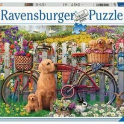 Ravensburger Puslespill Søte Hunder I Hagen, 500 Brikker