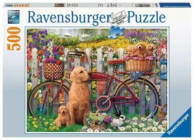 Ravensburger Puslespill Søte Hunder I Hagen, 500 Brikker 3 Ravensburger Puslespill Søte Hunder I Hagen, 500 Brikker