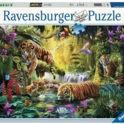 Ravensburger Tranquil Tigers Puslespill 1500 Brikker