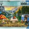 Ravensburger Puslespill Rolig Campingplass, 1000 Brikker -jollyroom Salg 10216177 2158 1