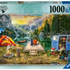 Ravensburger Puslespill Rolig Campingplass, 1000 Brikker