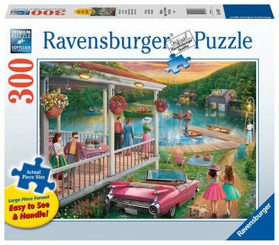 Ravensburger Sommer Ved Sjøen Puslespill 300 Brikker, Større Brikker 3 Ravensburger Sommer Ved Sjøen Puslespill 300 Brikker, Større Brikker