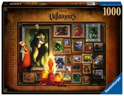 Ravensburger Puslespill Disney Villainous: Scar 1000 Brikker 3 Ravensburger Puslespill Disney Villainous: Scar 1000 Brikker