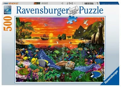 Ravensburger Puslespill Skilpadder I Revet 500 Brikker 3 Ravensburger Puslespill Skilpadder I Revet 500 Brikker