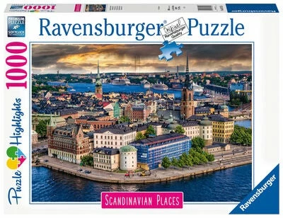 Ravensburger Puslespill Skandinavia: Stockholm 1000 Brikker 3 Ravensburger Puslespill Skandinavia: Stockholm 1000 Brikker