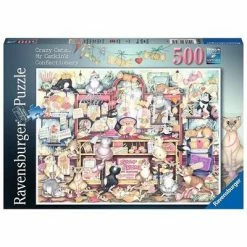 Ravensburger Puslespill Crazy Cats Sweet Shop, 500 Biter