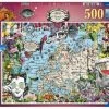 Ravensburger Puslespill Europakarta - Besynderlig Sirkus 500 Brikker -jollyroom Salg 10216760 2158 1