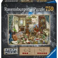 Ravensburger Puslespill Escape Kunstnerens Studio, 759 Brikker