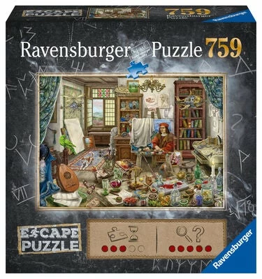 Ravensburger Puslespill Escape Kunstnerens Studio, 759 Brikker 3 Ravensburger Puslespill Escape Kunstnerens Studio, 759 Brikker