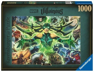 Ravensburger Puslespill Marvel Villainous Hela 1000 Brikker 3 Ravensburger Puslespill Marvel Villainous Hela 1000 Brikker