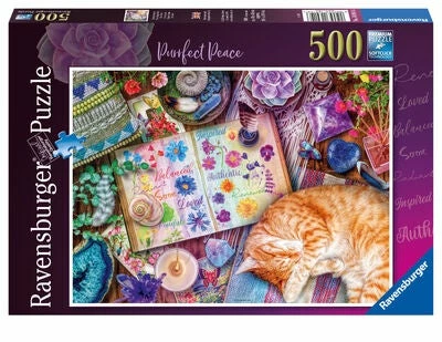 Ravensburger Puslespill Purrfect Peace 500 Brikker 3 Ravensburger Puslespill Purrfect Peace 500 Brikker