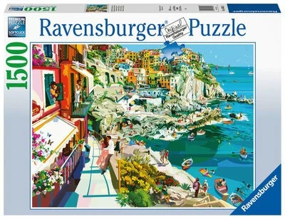 Ravensburger Puslespill Romance In Cinque Terre 1500 Brikker 3 Ravensburger Puslespill Romance In Cinque Terre 1500 Brikker